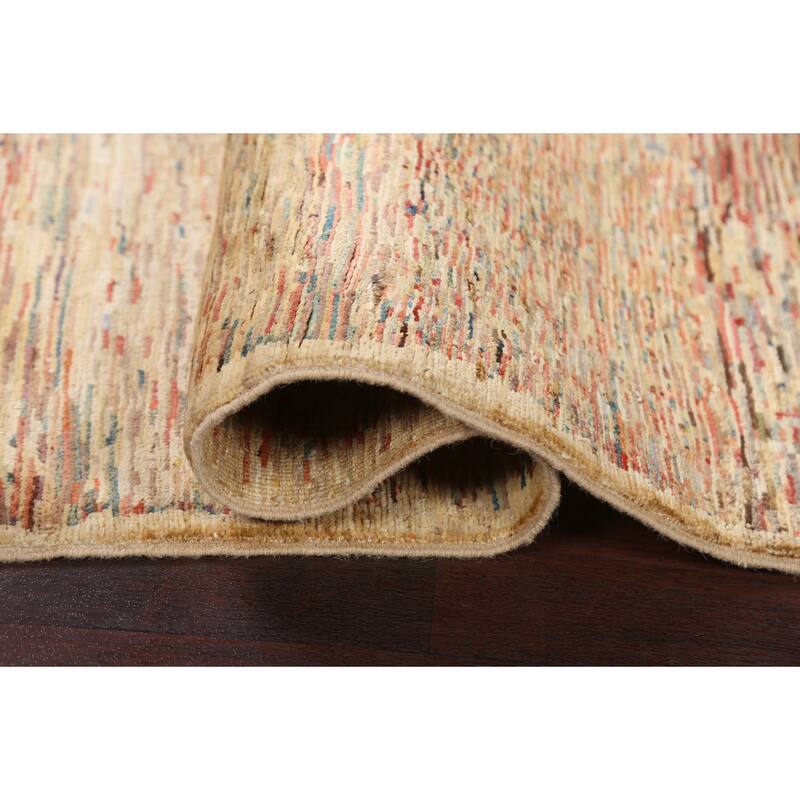 Striped Gabbeh Kashkoli Modern Area Rug Wool Hand-knotted Foyer Carpet - 2'8" x 3'11"
