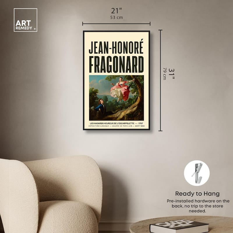Fragonard's Swing Canvas by Art Remedy