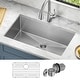 preview thumbnail 116 of 158, KRAUS Standart PRO Undermount Single Bowl Stainless Steel Kitchen Sink 32 inch (32"L x 19"W x 10.38"D)
