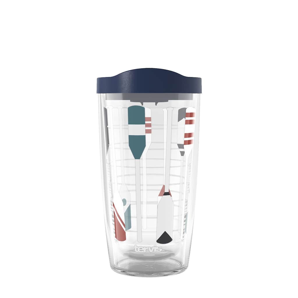 Tervis Trade Winds Collection Either Oars Made in USA Double Walled Insulated Tumbler Travel 16oz, Classic