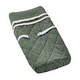 preview thumbnail 1 of 4, Dark Green Boho Chic Girl Boy Unisex Changing Pad Cover Solid Sage Hunter Bohemian Linen Modern Farmhouse Designer Minimalist