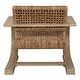 preview thumbnail 4 of 3, Uttermost Rehema Driftwood Accent Chair - 30"W x 30"H x 31"D