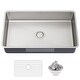 preview thumbnail 81 of 87, KRAUS Dex Stainless Steel Single Bowl Undermount Kitchen Bar Sink