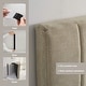 preview thumbnail 5 of 28, Nestl Upholstered Wall Mounted Easy Assemble Channel Stitched Headboard