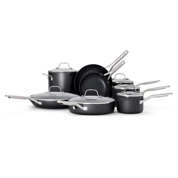 slide 2 of 3, Calphalon Hard-Anodized Nonstick 14-Piece Cookware Set