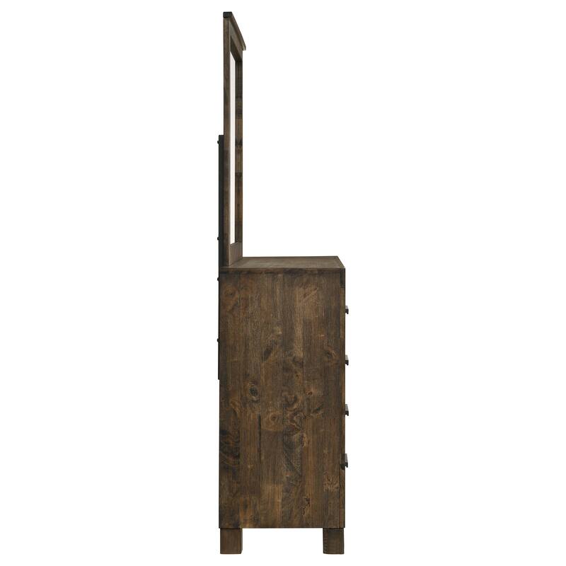 Woodmont 8-drawer Dresser Rustic Golden Brown