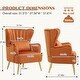 preview thumbnail 16 of 65, HOMYKA Modern Wingback Arm Chair Upholstered Accent Chair Set of 2