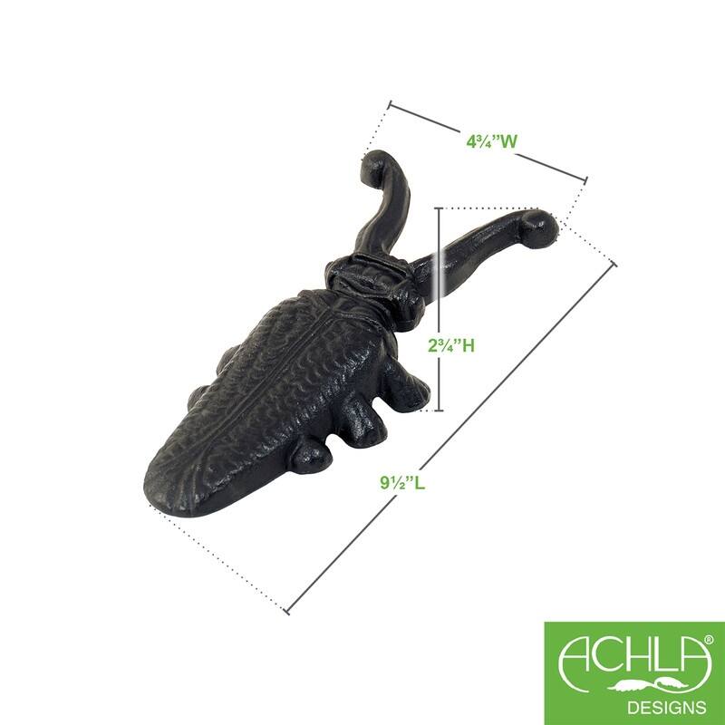 Achla Designs Boot Jack Cricket, 2 Inch Tall, Black