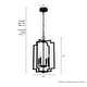 preview thumbnail 4 of 10, Hunter Zoanne 4-Light Modern Pendant Hanging Light - Island, Entry, Dining - Geometric, Contemporary, Candle, Transitional