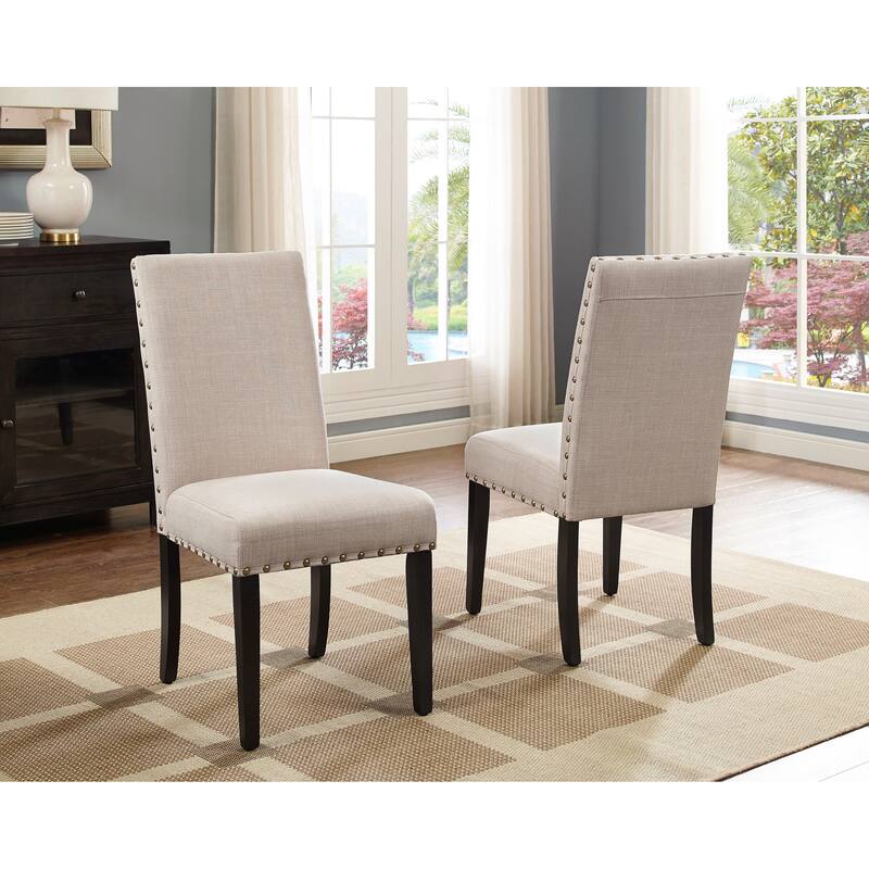 Roundhill Furniture Muzzi Contemporary 7-Piece Dining Set, Dining Table with 6 Stylish Chairs