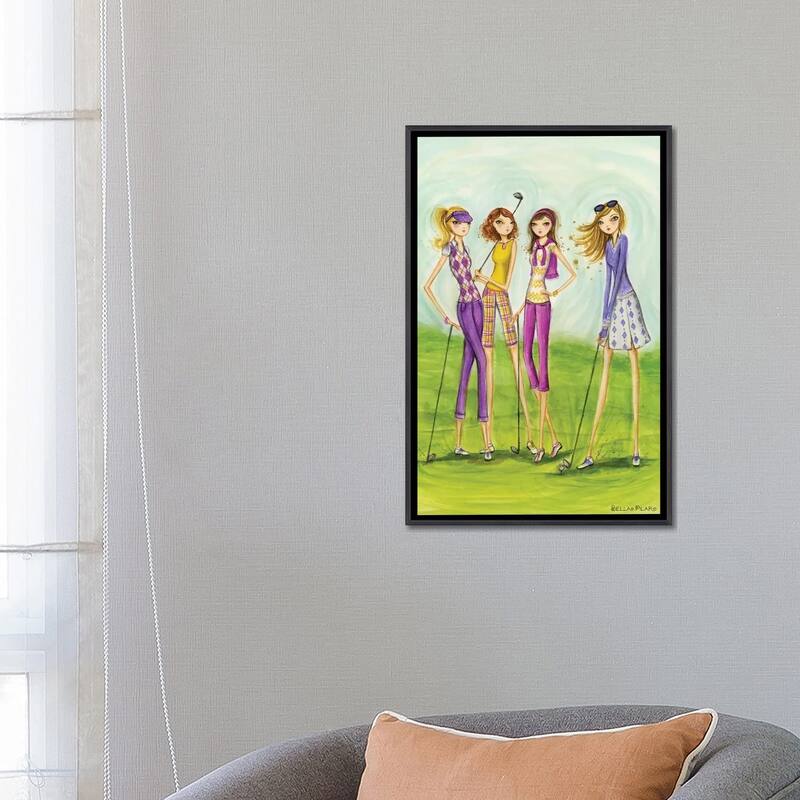 iCanvas "Ladies Golf In Style" by Bella Pilar Framed