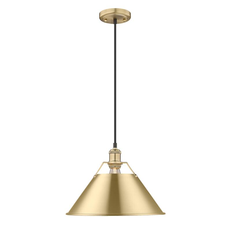 Orwell 14" Wide Large Pendant in Brushed Champagne Bronze - Gold