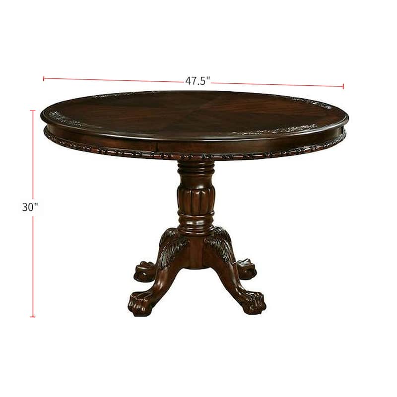 Dining Table Set in Brown Cherry Finish