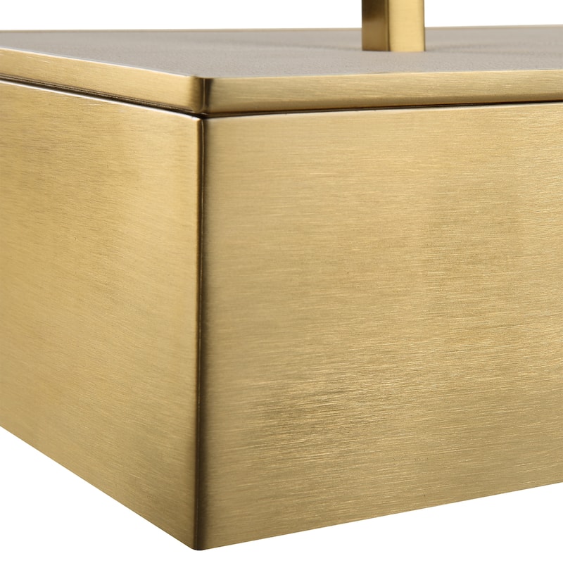 Uttermost Wessex White Box - 14"W x 4.75"H x 7"D