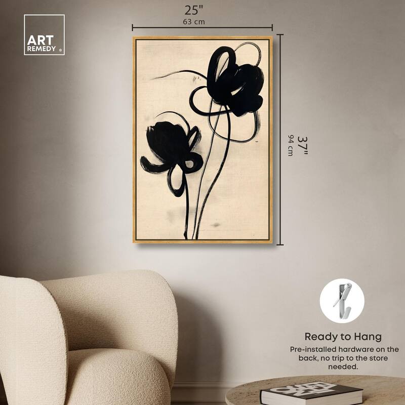 Florals in the Minimal I Canvas by Art Remedy