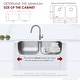 preview thumbnail 9 of 12, STYLISH Jaspel Dual Mount 31.25" Double-Bowl Kitchen Sink - 31.25" x 18" x 9"