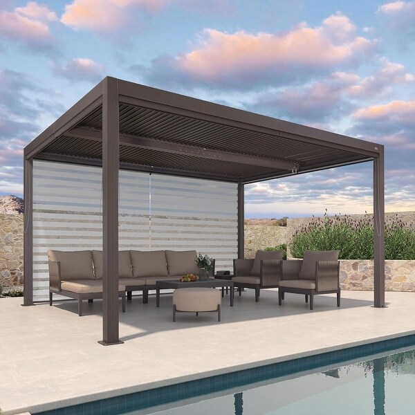（ブランドロゴ）の人気ランキング Bronze LEAF PURPLE Louvered for Roof Adjustable with Pergola ロッド
