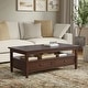 preview thumbnail 24 of 76, WYNDENHALL Norfolk Wood Transitional Coffee Table - 48 Inches wide Russet Brown