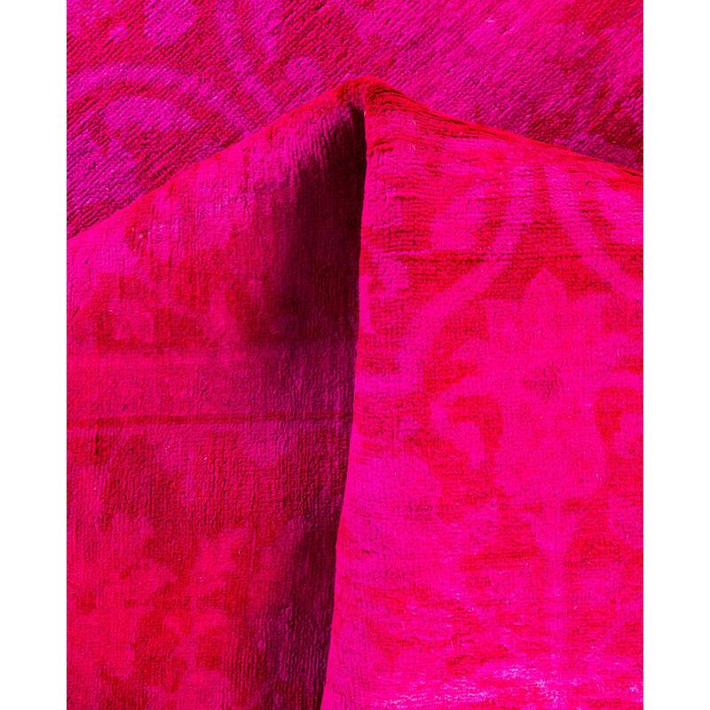 Overdyed One-of-a-Kind Hand-Knotted Area Rug - Pink - 4' 1" x 5' 10"
