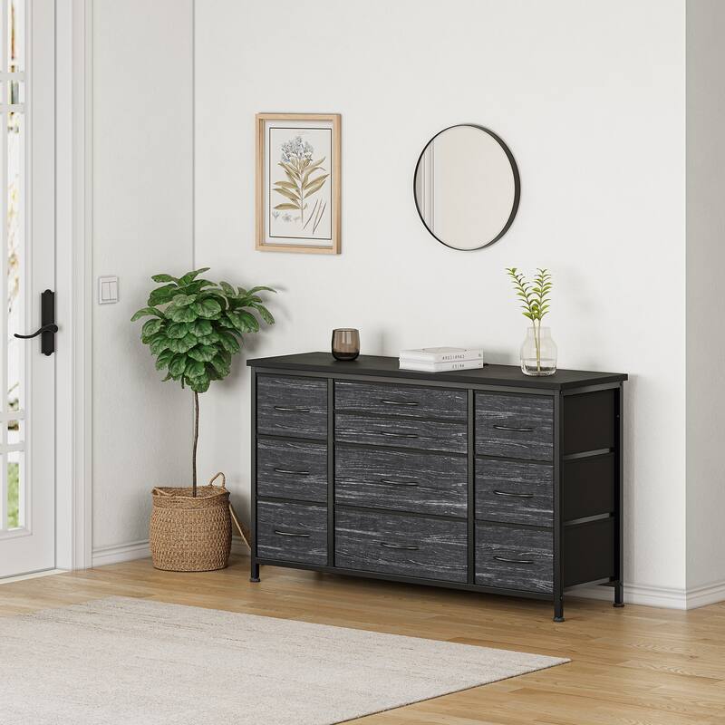 55'' Long TV Stand with Power Outlet Entertainment Center