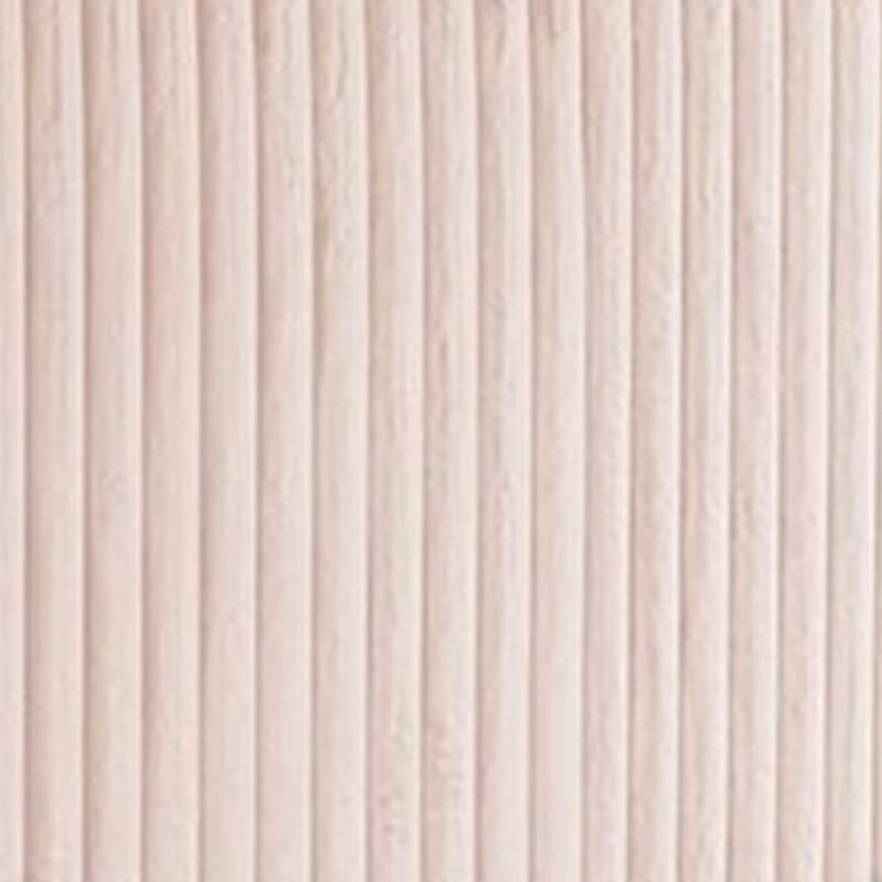 Wolo Full Size Bed, Pink Channel Tufted Fur Chenille Upholstery