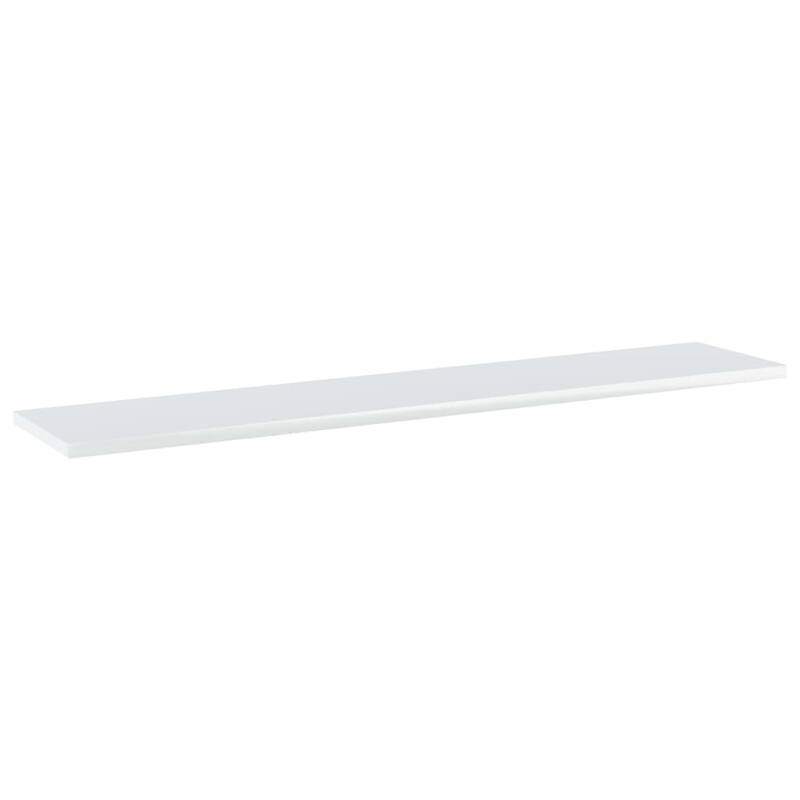 vidaXL Bookshelf Boards 8 pcs High Gloss White 39.4"x7.9"x0.6" Chipboard
