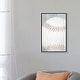 preview thumbnail 9 of 7, iCanvas "Sports Ball - Baseball" by Susan Ball Framed