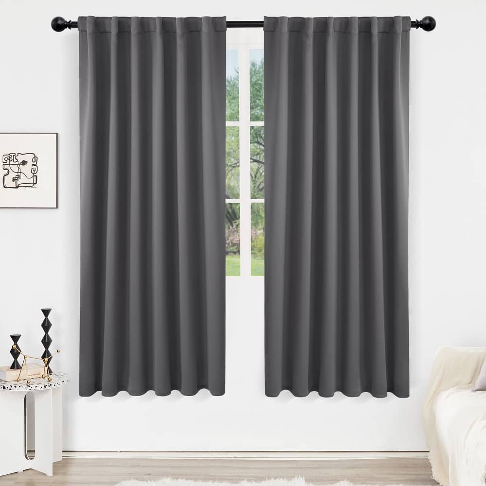 Deconovo Back Tab Blackout Curtains (2 Panel)