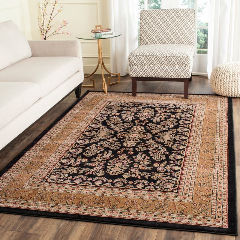 SAFAVIEH Lyndhurst Kuralay Traditional Oriental Rug - 3'3" x 5'3" - Black/Tan - Rectangle