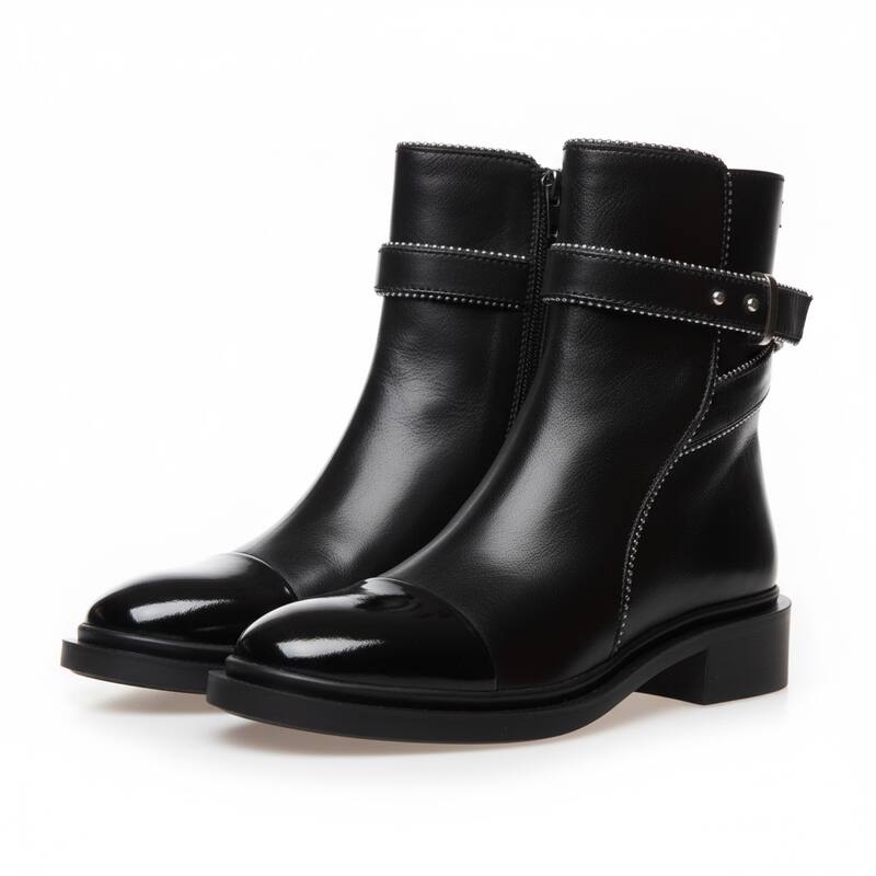 Copenhagen Shoes My Moves Patent Toe Leather Chelsea Boot