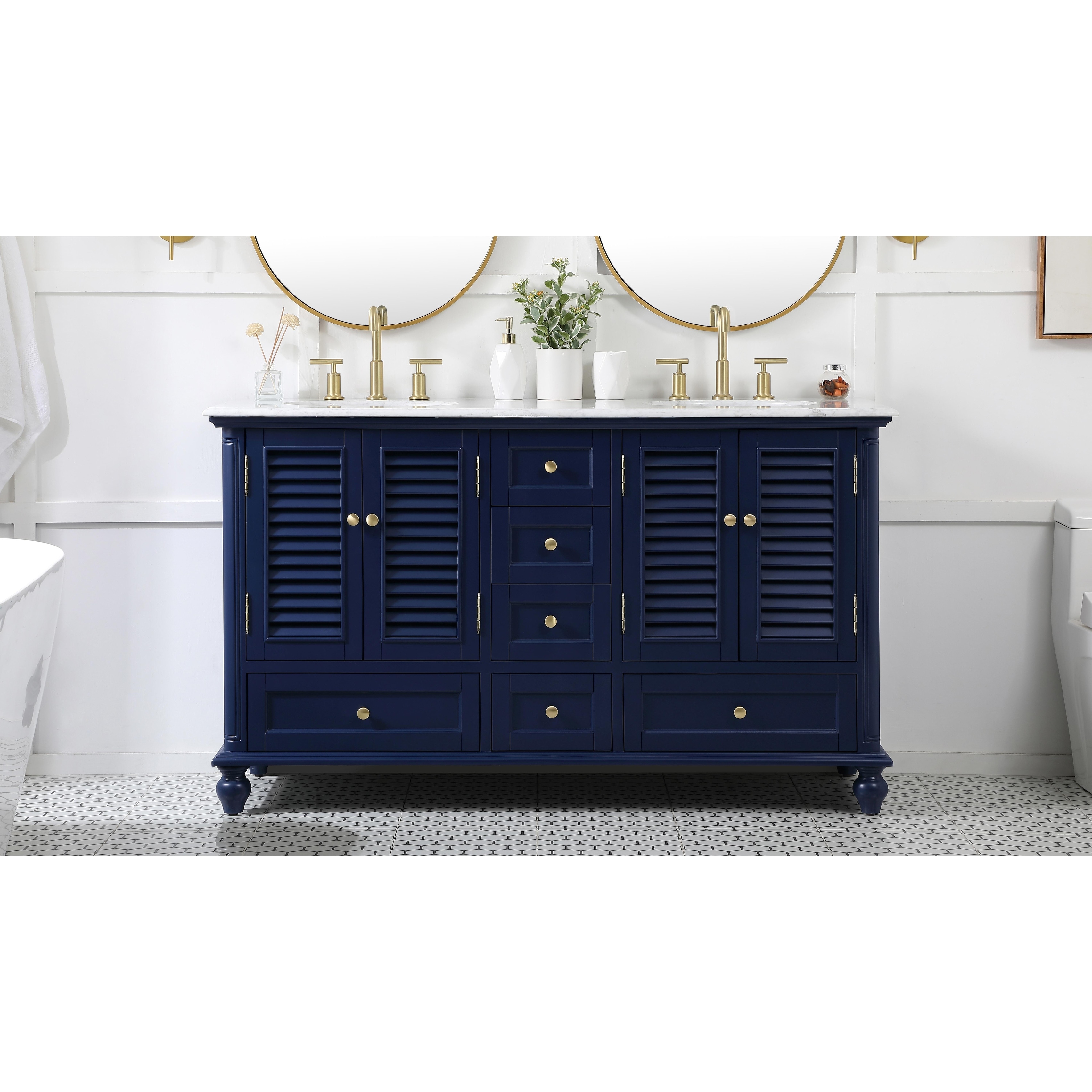 Core 60 Inch Double Bathroom Vanity