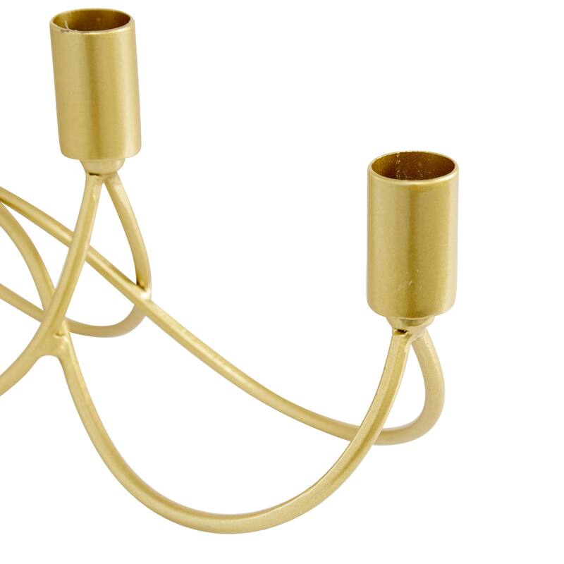 CosmoLiving by Cosmopolitan Gold Metal Candelabra