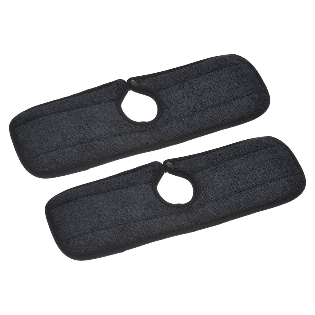 2pcs Kitchen Faucet Sink Splash Guard Drain Pad Water Catcher Tray Black