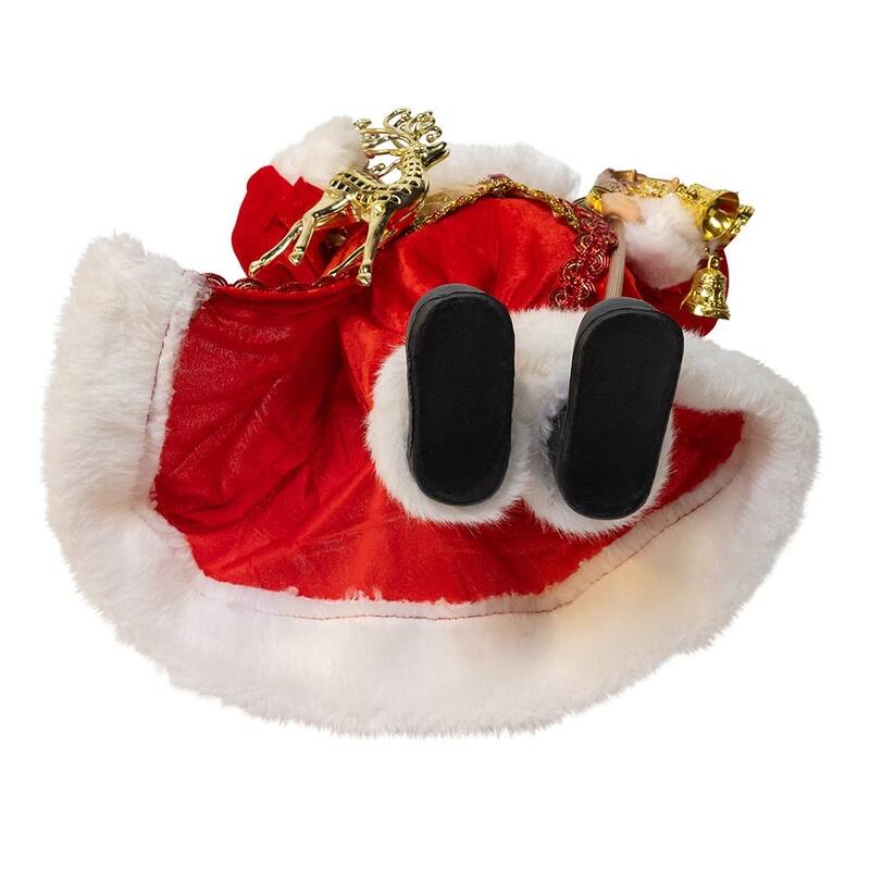 Kurt Adler 18" Standing Red and Gold Santa