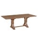 preview thumbnail 28 of 33, Christopher Knight Home - Rustic Extendable Dining Table with Rubberwood X-Frame Base and Extension Leaf