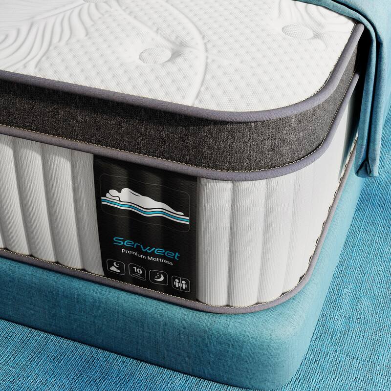 Kescas 12 Inch Memory Foam Hybrid Mattress - Full