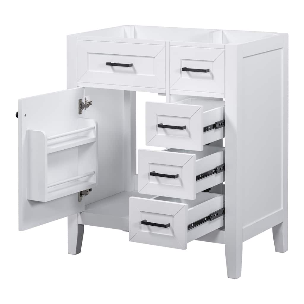 30 Inch Freestanding Bathroom Vanity Base without Sink, Bathroom Storage Cabinet with 3 Drawers