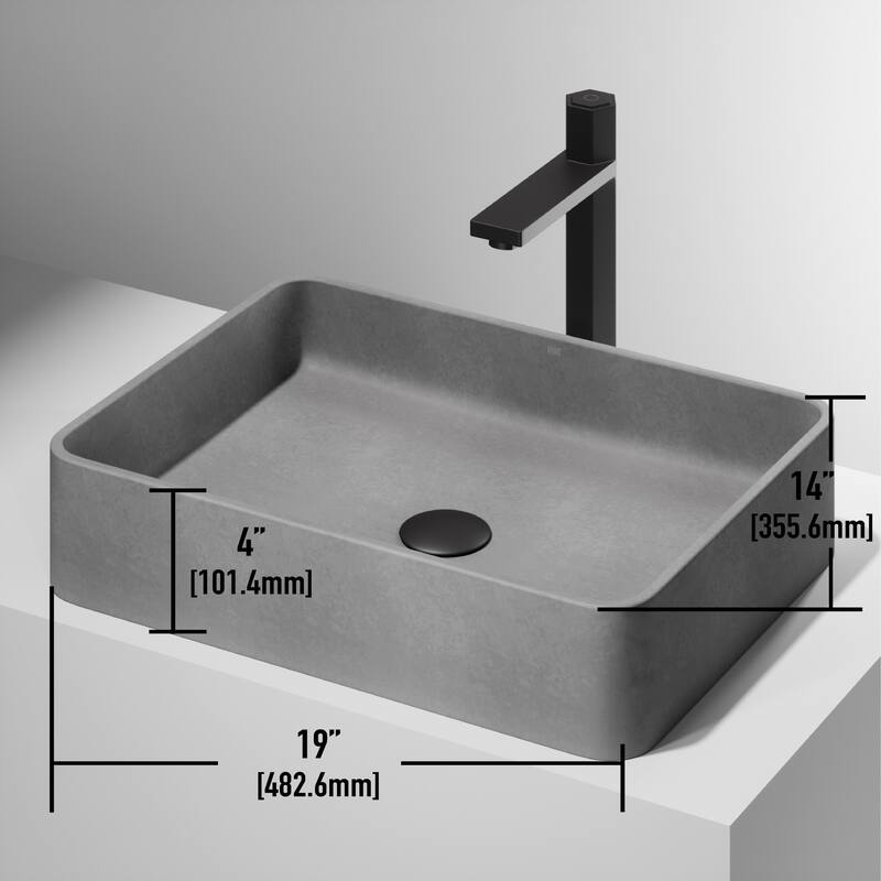 Vigo VG04067 Tarragona Gothic 19" L x 14" W x 4" H Rectangular