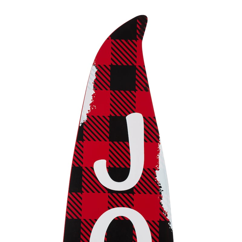 Glitzhome 42"H Wooden Christmas Gnome "JOY" Porch Sign