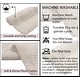 preview thumbnail 19 of 58, Classy Bathmat Collection 100% Cotton Non-Slip Bathroom Rug Set, Machine Washable Bath Rug, 5 Piece Bath Mat Set with Contour