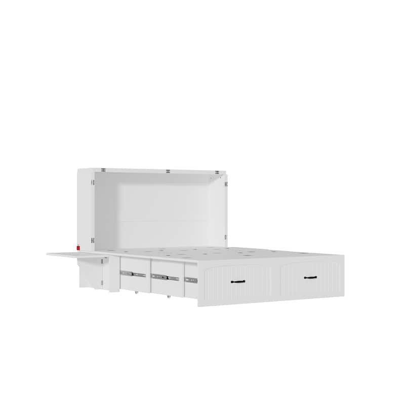 Convertible Murphy Bed Multifunctional Rooms Accent Cabinet Dresser