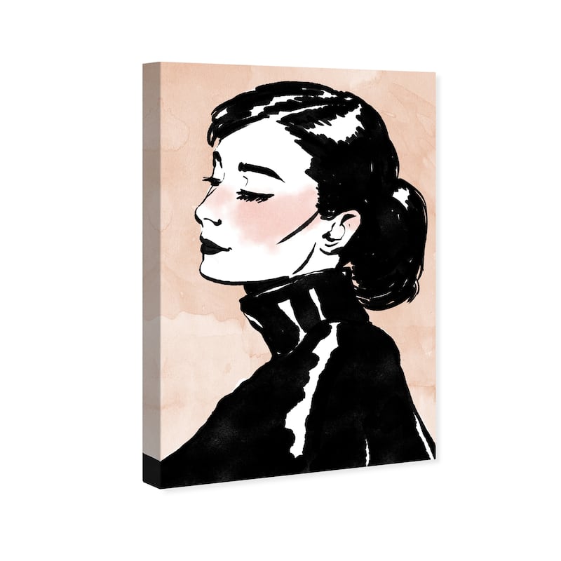 Wynwood Studio Fashion and Glam Serene Icon Pink and Light Pink Modern & Contemporary Wall Art Canvas Print