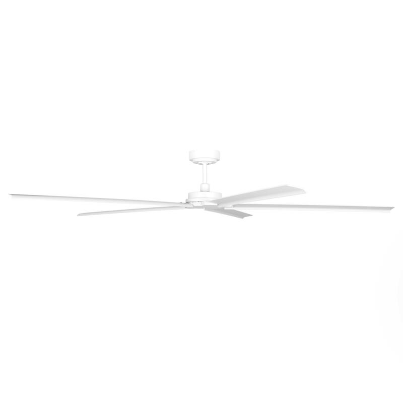 Ceiling Fan 72" Industrial 5-Blade White IPX4 Outdoor Use