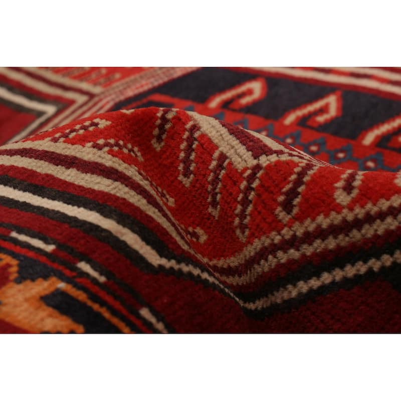 ECARPETGALLERY Hand-knotted Konya Anatolian Red Wool Rug - 3'10 x 11'1