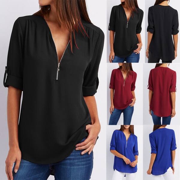 Shop Fashion Ladies Casual Tops T Shirt Women Summer Loose Top