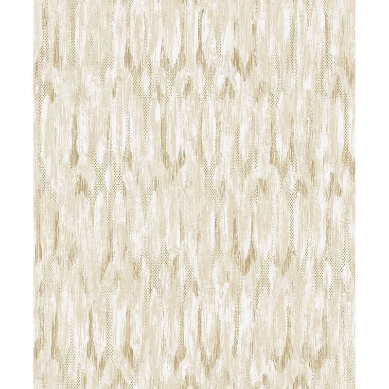 A-Street Prints Kintana Gold Abstract Trellis Wallpaper