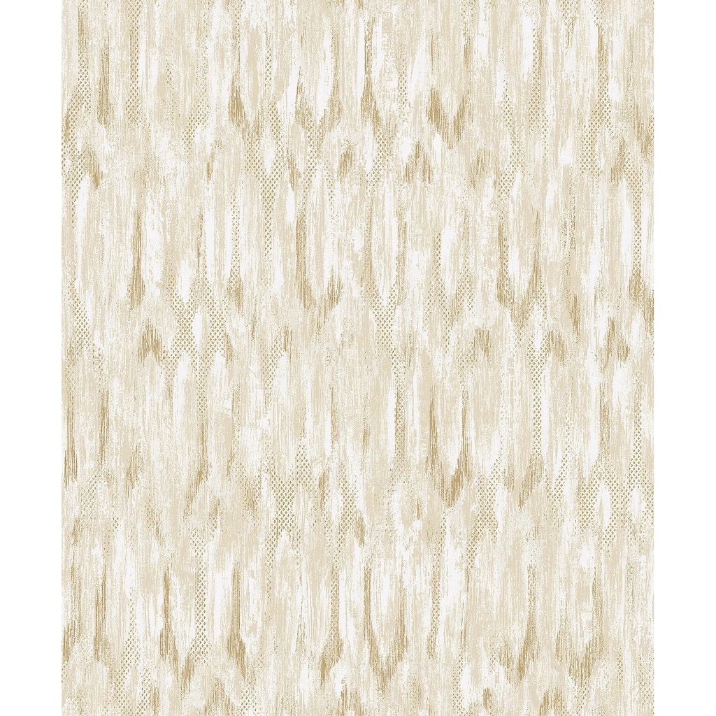 A-Street Prints Kintana Gold Abstract Trellis Wallpaper