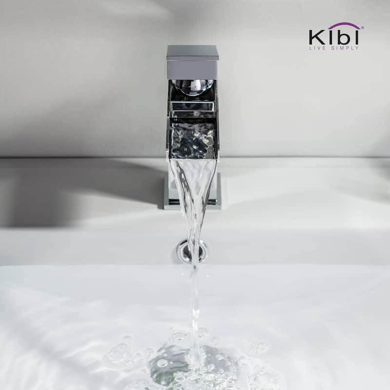 Waterfall Solid Brass Single Handle Sink Faucet