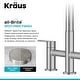 preview thumbnail 82 of 86, KRAUS Oletto Bridge Kitchen Faucet with 2-Function Pull-Down Sprayhead