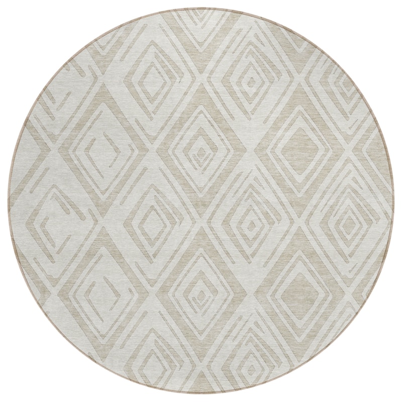 HomeRoots Geometric Transitional Rectangle Outdoor Rug